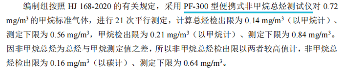 《固定污染源廢氣總烴、甲烷和非甲烷總烴的測(cè)定便攜式催化氧化-氫火焰離子化檢測(cè)器法》